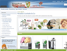 Tablet Screenshot of cocktailvertrieb.com